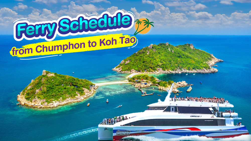 Ferry schedule from Chumphon to Koh Tao  Update 2024-2025